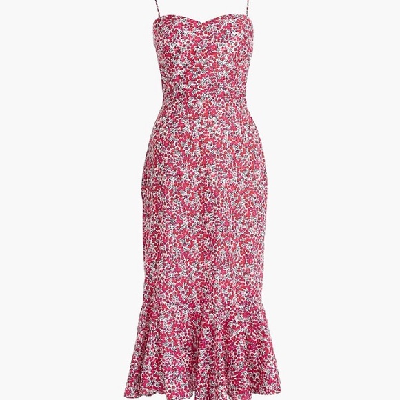 J. Crew Dresses & Skirts - J Crew liberty print midi dress size 6